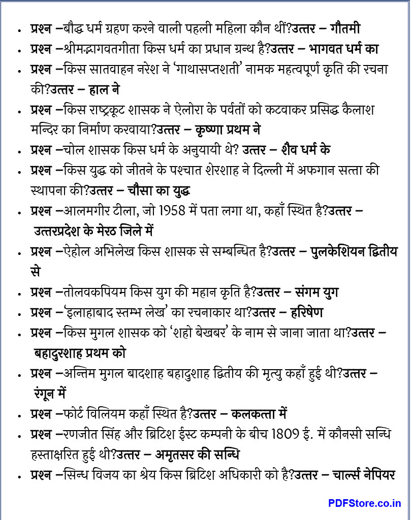 20000 GK Questions PDF in Hindi